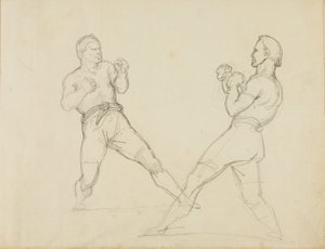 Two Boxers Sparring by Jean Louis André Théodore Géricault