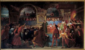 King Louis XII Proclaimed Father of the People to the States General of Tours by Jean Louis Bezard