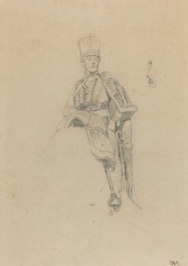 A French Hussar by Jean Louis Ernest Meissonier