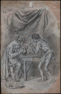 Lazarille de Tormes Stealing Drink from a Blind Man by Jean Louis Ernest Meissonier