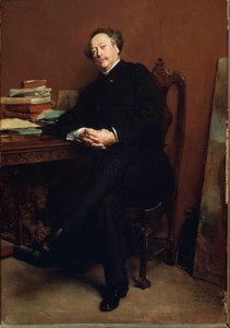 Portrait of Alexandre Dumas Jr. in 1877