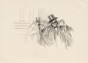 At the Stock Exchange by Jean Louis Forain