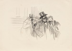 At the Stock Exchange by Jean Louis Forain