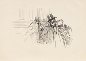 At the Stock Exchange, c. 1900 by Jean Louis Forain