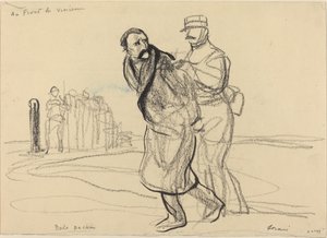 At the Front of Vincennes. Bolo Pasha by Jean Louis Forain