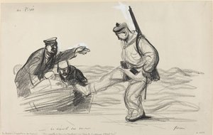 At Piraeus - The Departure of the Germans by Jean Louis Forain