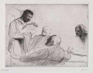 Before the Meal at Emmaus by Jean Louis Forain