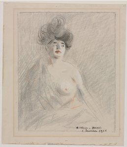 Courtesan (recto) by Jean Louis Forain
