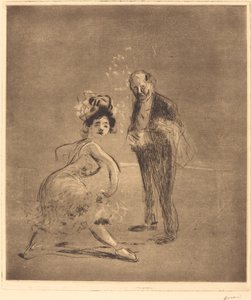 Dancer and Headwaiter by Jean Louis Forain