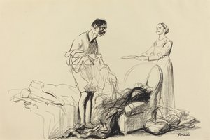 Discharged from Military Service by Jean Louis Forain