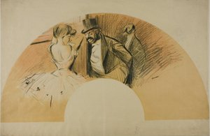 Fan for the Gavarni Ball by Jean Louis Forain