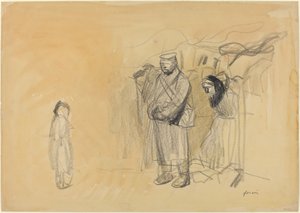 German Soldiers and French Child