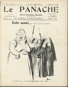 Illustration by Jean-Louis Forain for the Cover of Le Panache, Royalist Magazine Illustree, No. 20