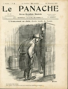 Illustration by Jean-Louis Forain for the Cover of Le Panache, Royalist Magazine Illustree