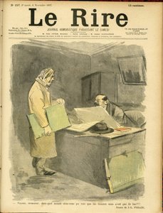 Illustration by Jean-Louis Forain for the Cover of Le Rire by Jean Louis Forain