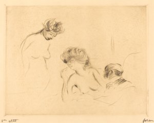 In a Private Room (third plate) by Jean Louis Forain