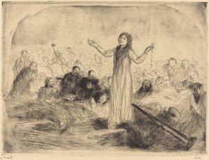 Lourdes, the Miracle (second plate) by Jean Louis Forain