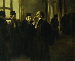 Palace Corridor Scene by Jean Louis Forain