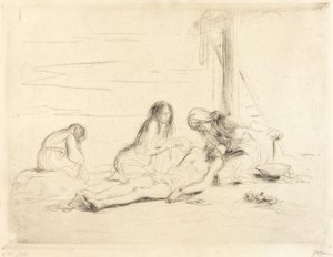 Pietà (first plate) by Jean Louis Forain