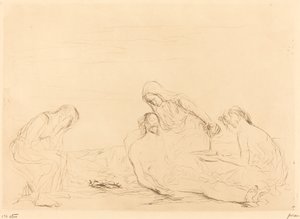 Pietà (third plate) by Jean Louis Forain