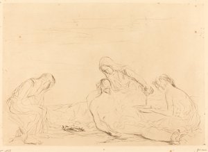 Pietà (third plate) by Jean Louis Forain