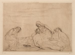 Pietà (third plate) by Jean Louis Forain