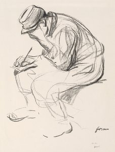 Prisoner of War Writing a Letter by Jean Louis Forain