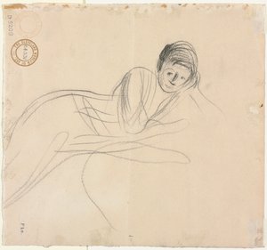 Reclining Woman (verso) by Jean Louis Forain