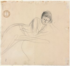 Reclining Woman (verso) by Jean Louis Forain