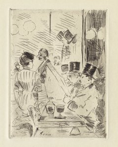 The Café of the New Athens, c.1876 by Jean Louis Forain