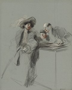 The Client by Jean Louis Forain