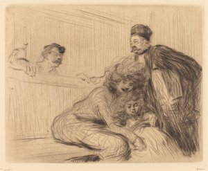 The Lawyer Talking to the Prisoner (first plate)
