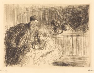 The Lawyer Talking to the Prisoner (second plate)