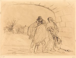 The Meeting under the Arch (first plate) by Jean Louis Forain