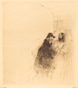 The Meeting under the Arch (second plate) by Jean Louis Forain