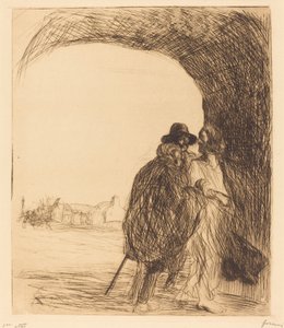 The Meeting under the Arch (third plate) by Jean Louis Forain