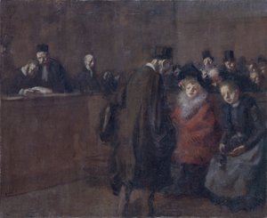 The Law Court Scene by Jean Louis Forain