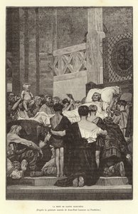 Death of St Genevieve, c512 by Jean Louis Hamon