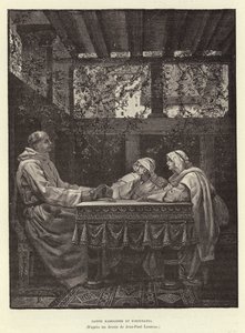 St Radegund and the poet Venentius Fortunatus, 6th Century