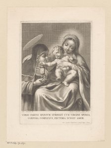 Mary with Child and Female Saint with Relic Holder