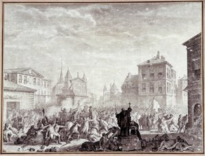 Massacre of the Patriots at Montauban by Jean Louis the Younger Prieur