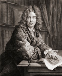 Portrait of Bernard Picart, Engraver (engraving) by Jean Marc (after) Nattier
