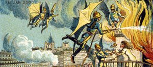 Flying Fireman. From the series Visions of the Year 2000