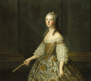 Madame Adélaïde of France Holding a Fan by Jean Marc Nattier