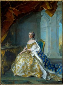 Portrait of Louise Elisabeth of France, Infante of Spain then Duchess of Parma by Jean Marc Nattier
