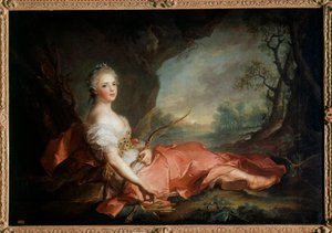Portrait of Madame Adelaide of France in Diane, daughter of Louis XV by Jean Marc Nattier