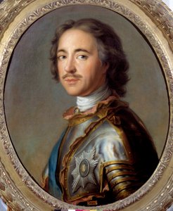 Portrait of Peter I The Great (1672-1725) tsar of Russia (detail) by Jean Marc Nattier