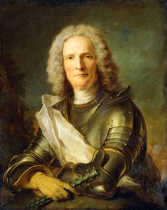 Portrait of a Marechal de France, probably Chretien-Louis de Montmorency-Luxembourg by Jean Marc Nattier