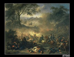The Battle of Poltava in 1709 by Jean Marc Nattier
