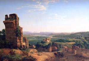 Roman aqueducts seen on the slopes of Saint Just